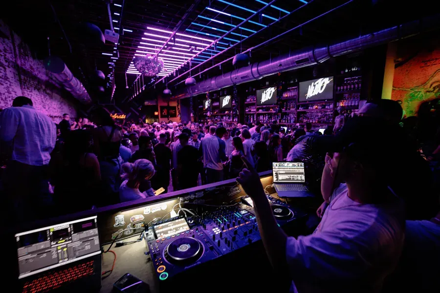 A packed floor on a MUTO night