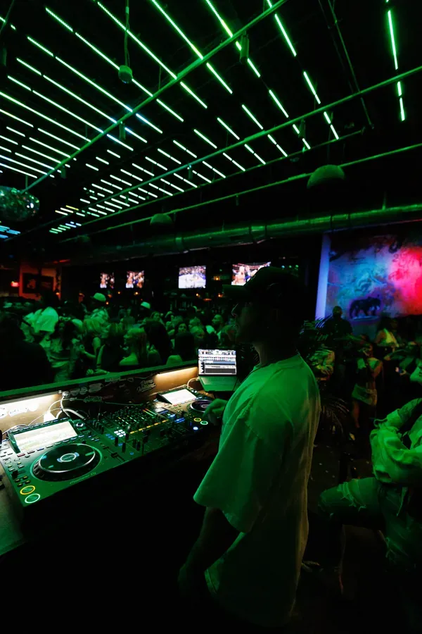 MUTO in the booth as the room fills